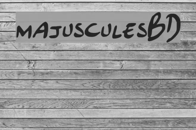 majusculesBD Font examples