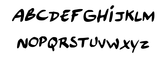 majusculesBD Font LOWERCASE