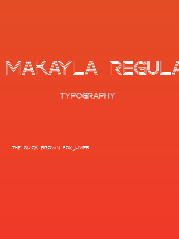 makayla Regular Poster