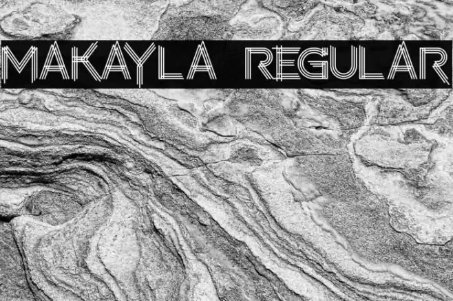 makayla Regular Font examples