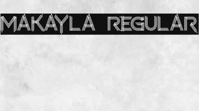 makayla Regular Font examples