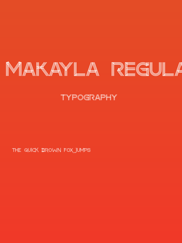 makayla Regular Poster