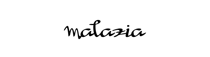 malazia  フリーフォントのダウンロード
