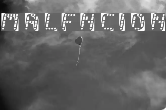 malfunction Font examples