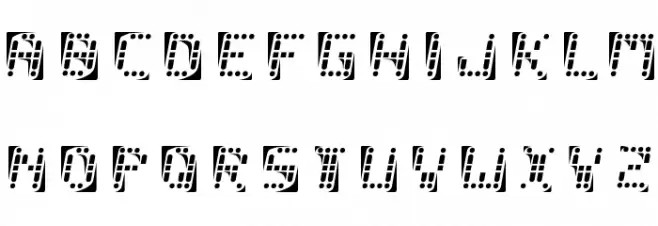 malfunction Font LOWERCASE
