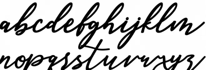 malika Font LOWERCASE