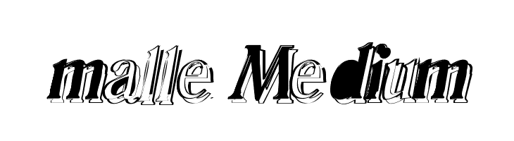 malle Medium  Скачать бесплатные шрифты