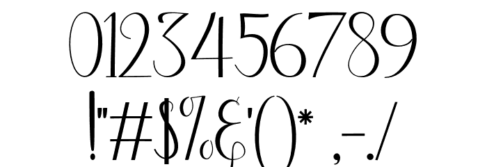malori Font OTHER CHARS
