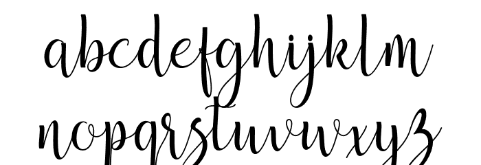 malori Font LOWERCASE