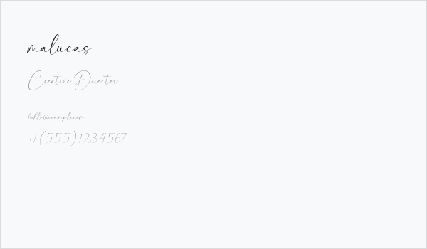 malucas Business Card