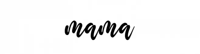 mama  Free Fonts Download