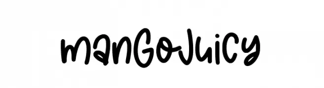 manGo Juicy  Frei Schriftart Herunterladen