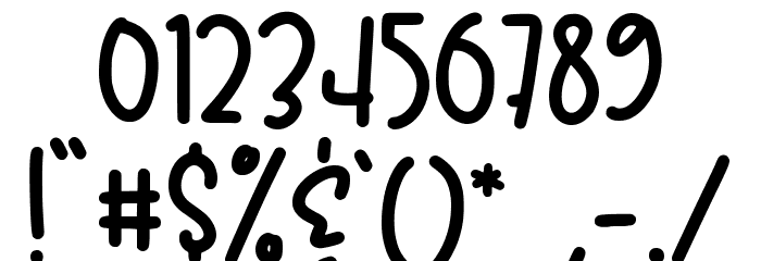 manGo Juicy Font OTHER CHARS