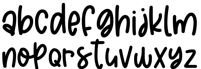 manGo Juicy Font LOWERCASE