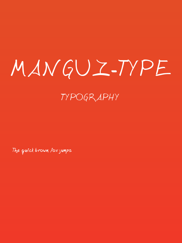 mangui-type Poster