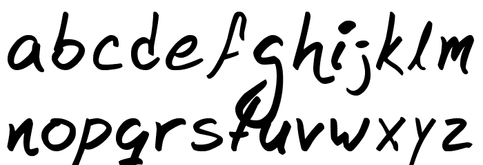 mangui-type Font LOWERCASE