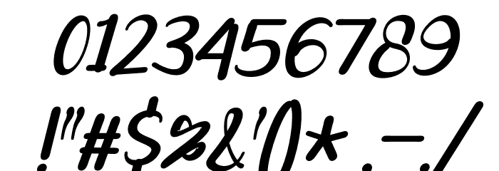 manika Italic Font OTHER CHARS