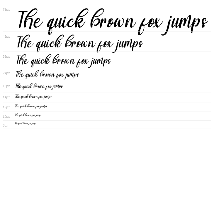 manika Italic Waterfall