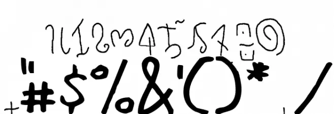 manna-saxon Font OTHER CHARS