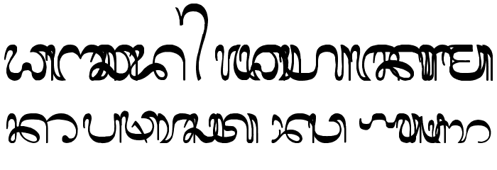 mannabali Font LOWERCASE