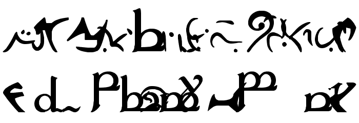 mannaelf Font LOWERCASE