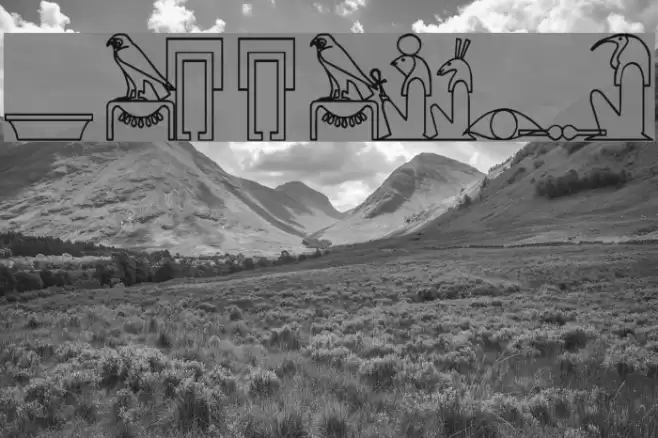 mannaglyph Font examples