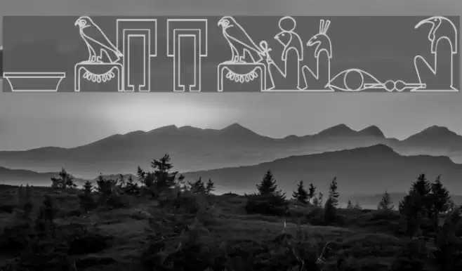 mannaglyph Font examples