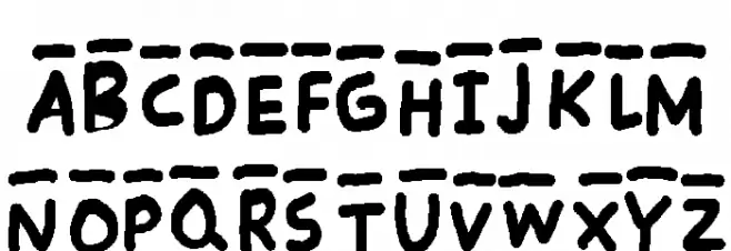 mannaline Schriftart Groß