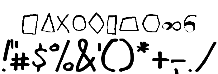 mannascript Font OTHER CHARS