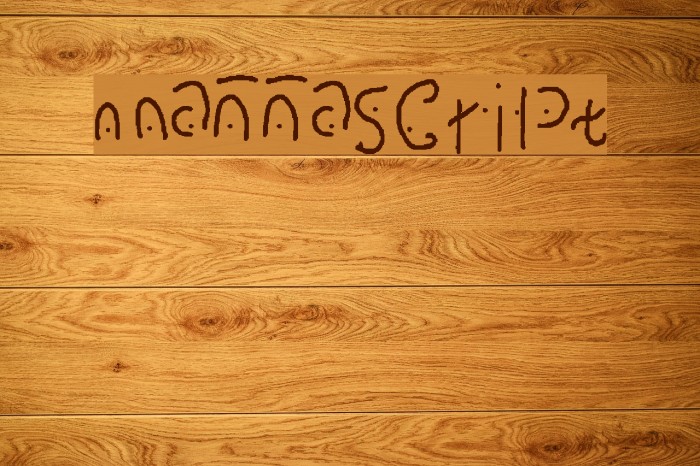 mannascript Font examples