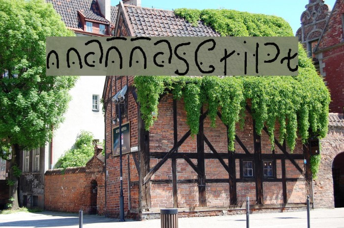 mannascript Font examples