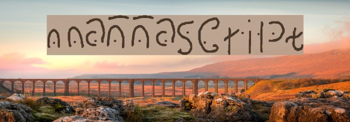 mannascript Font examples