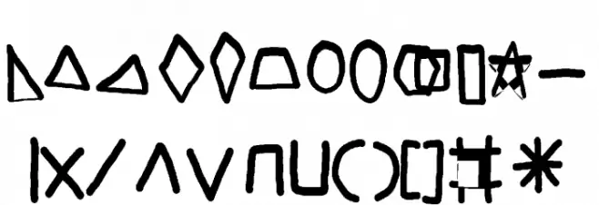 mannazip Caratteri MINUSCOLO