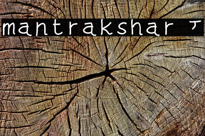mantrakshar N Font examples