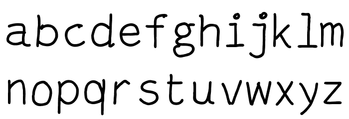 mantrakshar P Font LOWERCASE