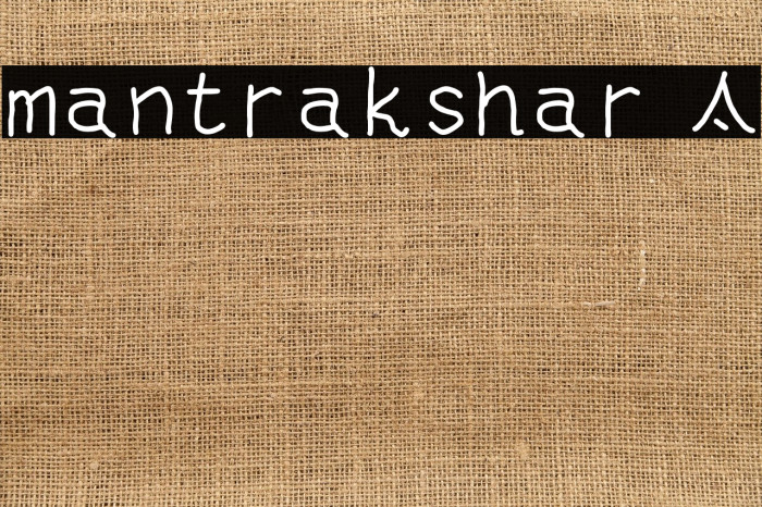 mantrakshar T Font examples