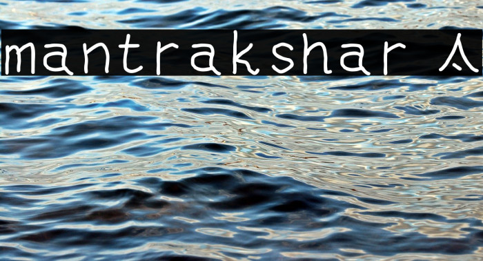mantrakshar T Font examples