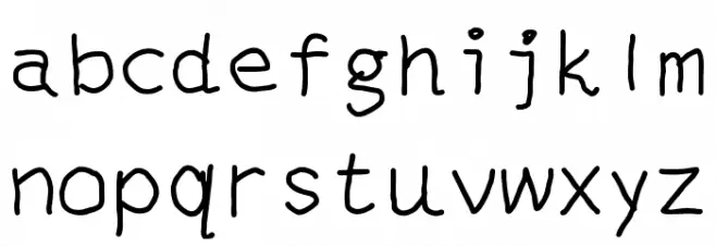 mantrakshar T 字体 小写