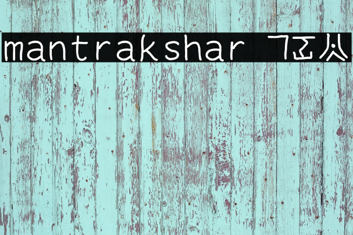 mantrakshar X02 Font examples