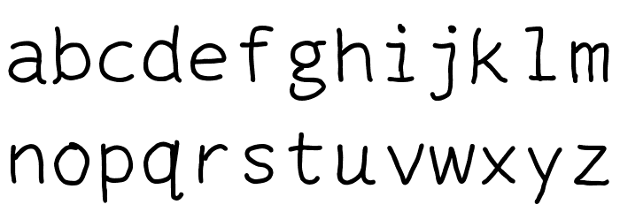 mantrakshar X02 Font LOWERCASE