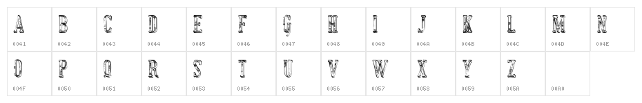 manula font total Character Map