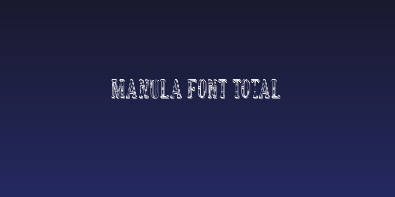 manula font total Social Header