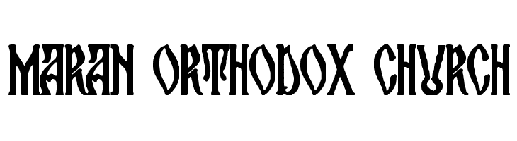 maran orthodox church Font