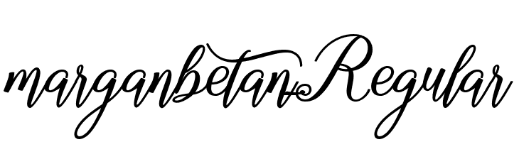 marganbetan Regular  Скачать бесплатные шрифты