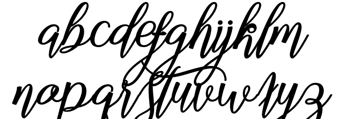 marganbetan Regular Font LOWERCASE