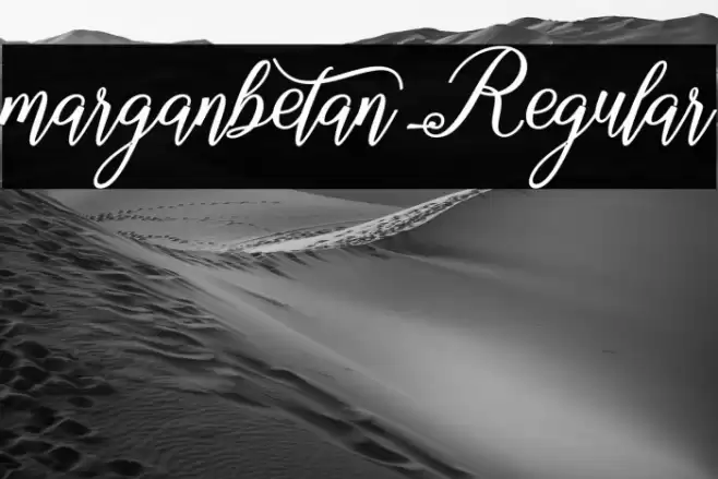 marganbetan Regular Font examples