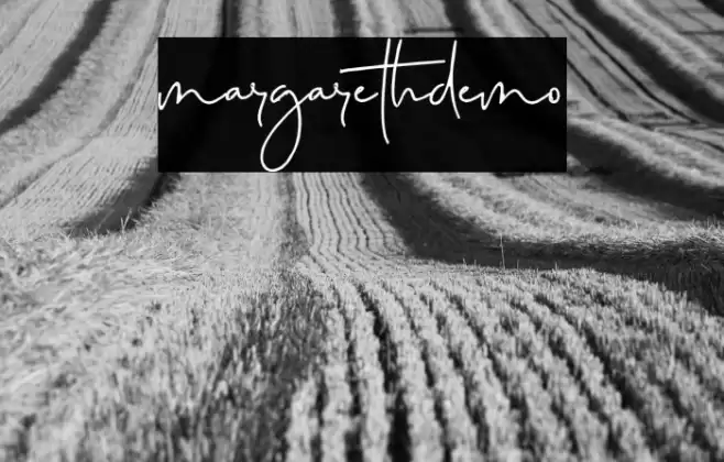 margarethdemo Schriftart examples