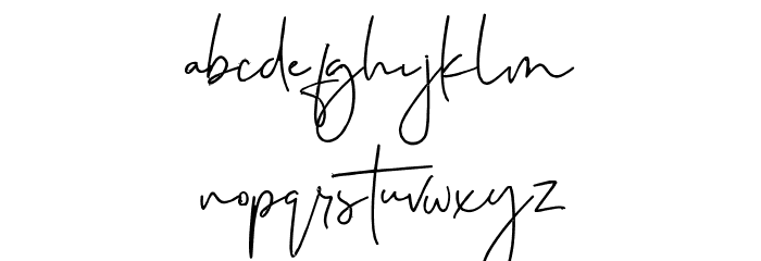 margarethdemo Schriftart Kleinbuchstaben