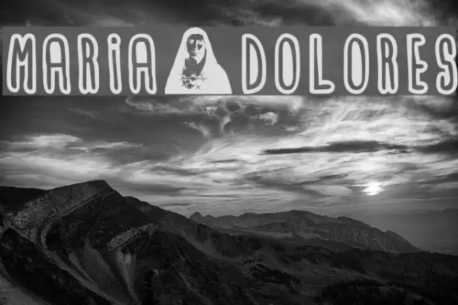 maria_dolores Font examples