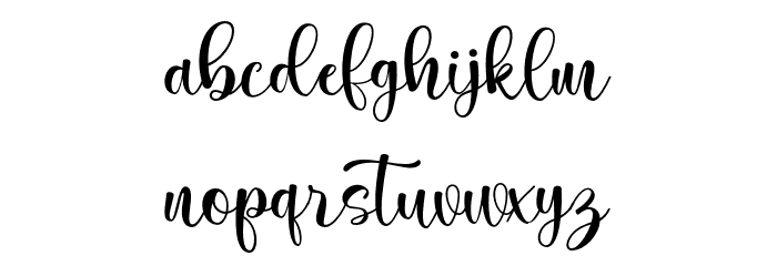 marilyne-Regular Font LOWERCASE